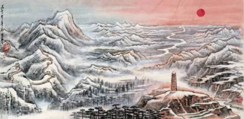 李可染1972年作《北国风光》_meitu_6.jpg